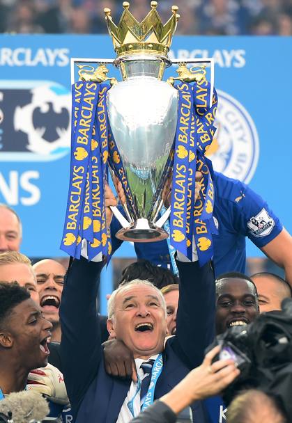 Claudio Ranieri alza il titolo. Getty Images